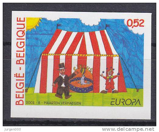België, Nr 3071 **, Ongetand-non Dentelee (B006) - 2002