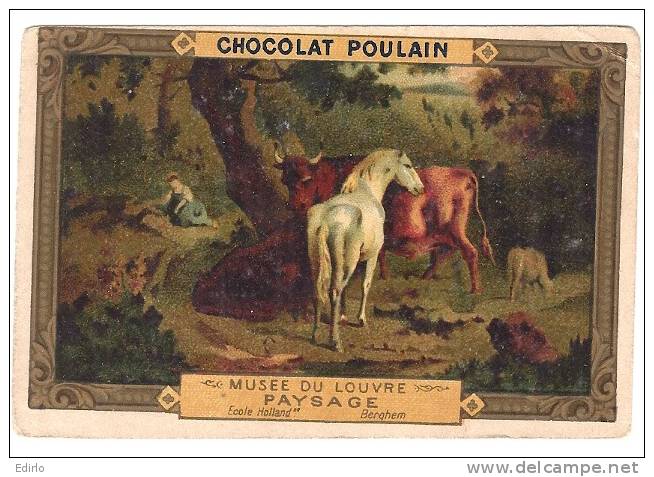 -Chocolat POULAIN Le Louvre  -PAYSAGE Bergen    - TB - Poulain