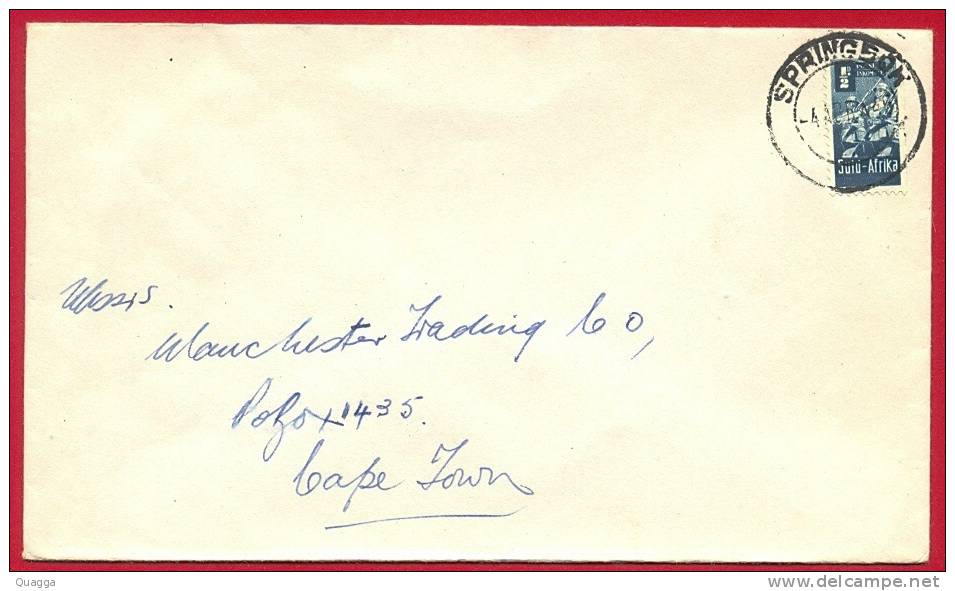 South Africa 1946. SPRINGBOK Postmark/cancel. - Covers & Documents