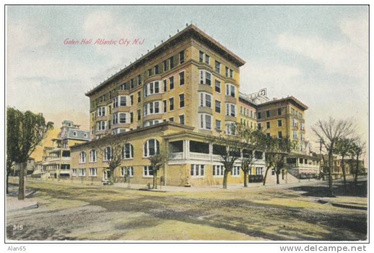 Atlantic City NJ New Jersey, Galen Hall Architecture C1910s Vintage Postcard - Atlantic City