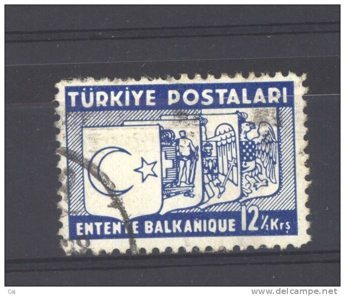 Turquie  -  1937  :  Yv  883  (o) - Usati