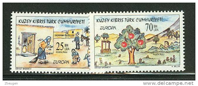 TURKISH CYPRUS 1997 EUROPA CEPT   MNH - 1997