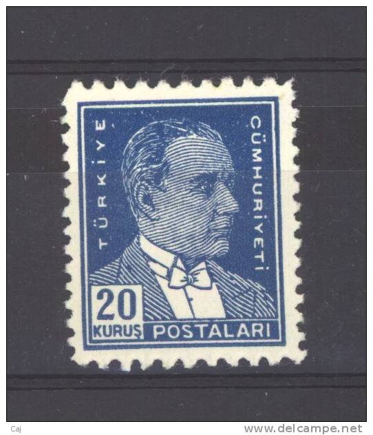 Turquie  -  1950  :  Yv  1118  *     Dentelé 10 X 12 - Ungebraucht