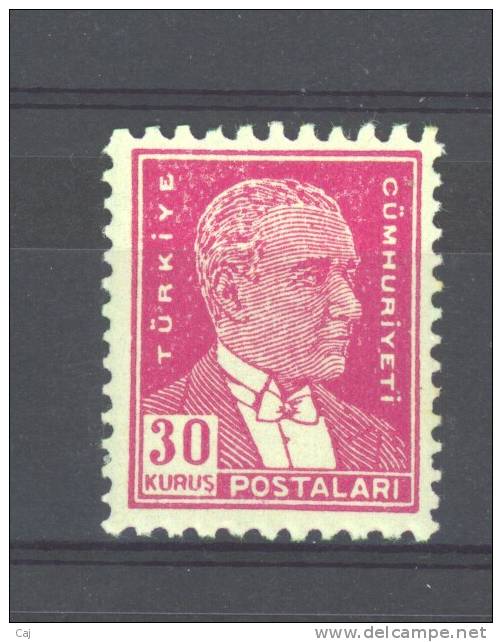 Turquie  -  1950  :  Yv  1118  *     Dentelé 10 X 12 - Neufs