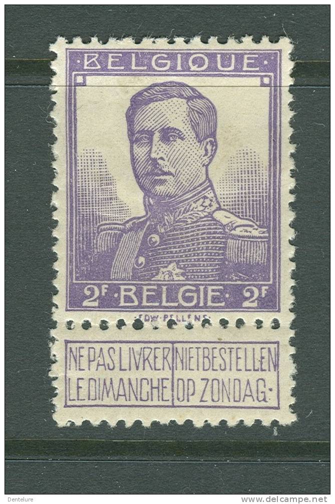 BELGIQUE 117 * - 1912 Pellens