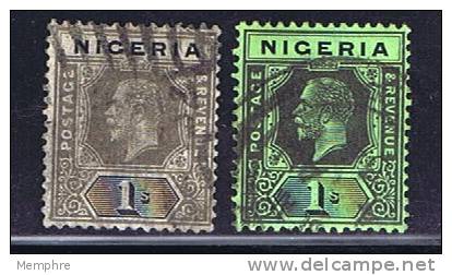 NIGERIA  Wmk Multi Crown &amp;  CA   1/-  White Backs  SG 8, 81 Used - Nigeria (...-1960)