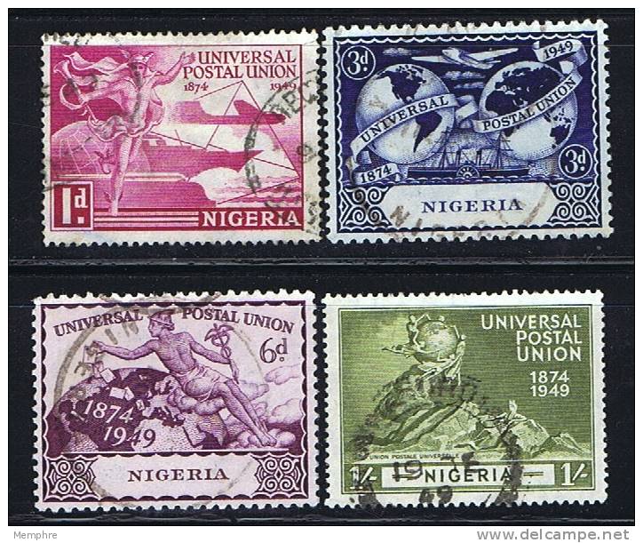 NIGERIA 1949 UPU 75 Th Anniversary  SG 64-7  Used - Nigeria (...-1960)