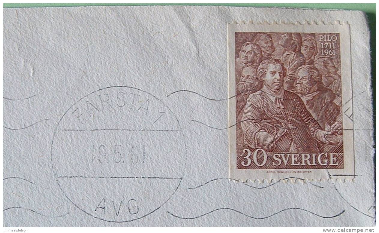 Sweden 1961 Cover From Bank In Farsta - Karl-Gustaf Pilo Painter - Covers & Documents