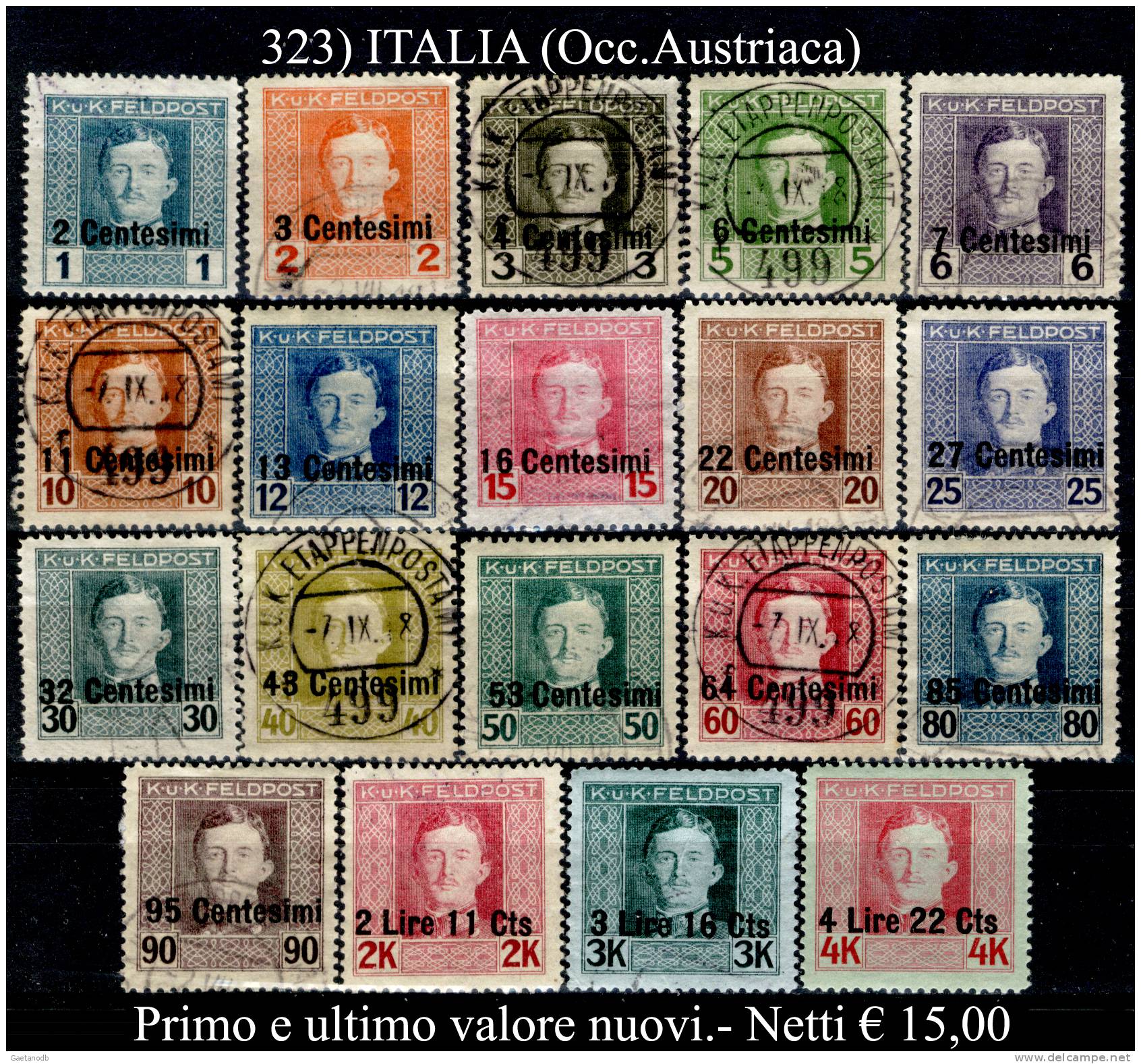 Italia-F00323 -Friuli - Veneto 1918 (+) Hinged - Senza Difetti Occulti. - Occ. Autrichienne