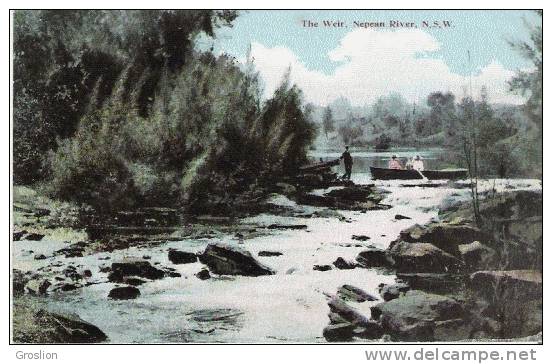 THE WEIR NEPEAN RIVER  N S W    1906 - Sydney