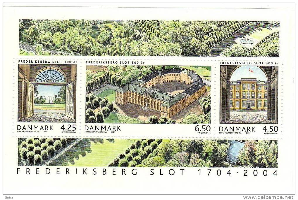 Danmark / Castle / Frederiksberg Slot 1704-2004 - Unused Stamps