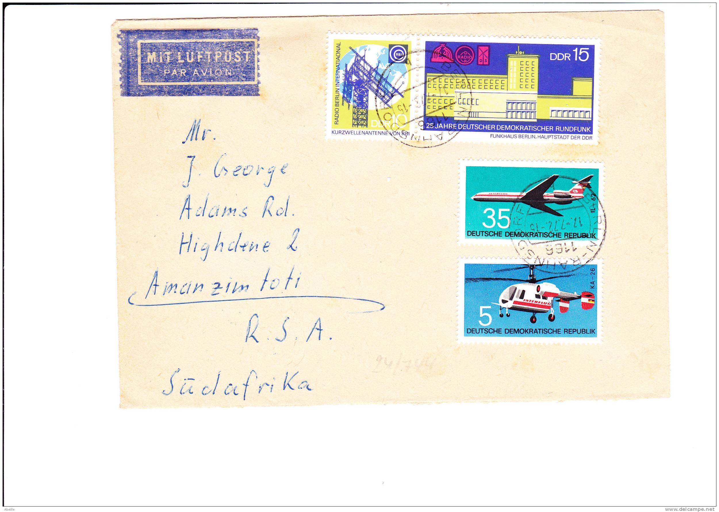 24/744       LETTRE   DDR - Helicopters