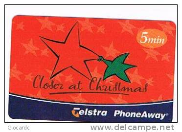 AUSTRALIA - TELSTRA PHONEAWAY    (REMOTE) - CLOSER AT CHRISTMAS  - USED -  RIF. 3806 - Australia