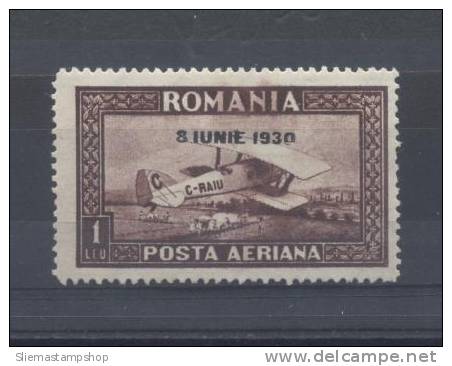 ROMANIA - 1930 BIPLANE - V4497 - Neufs