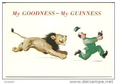 CPSM PUBLICITE GUINNESS My Goodness LION Irlande - Lions