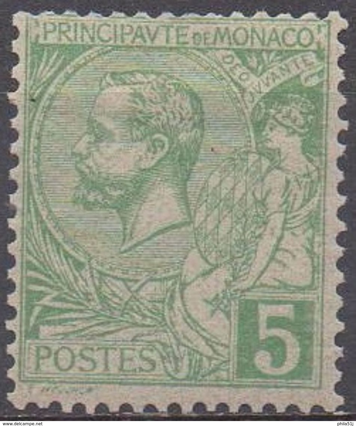 MONACO  N°22__NEUF*VOIR SCAN - Unused Stamps