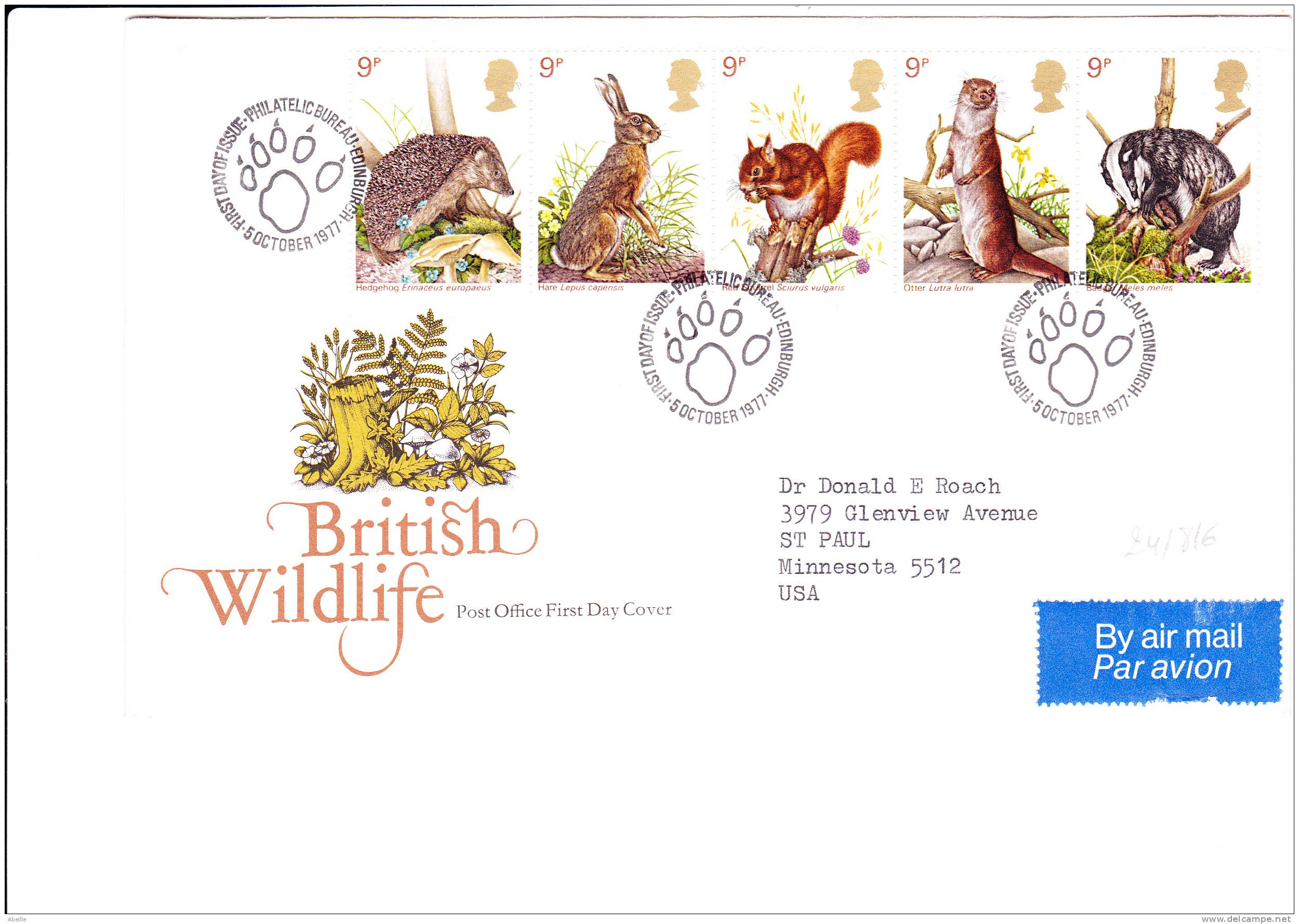 24/816   FDC    G.B. - Rodents