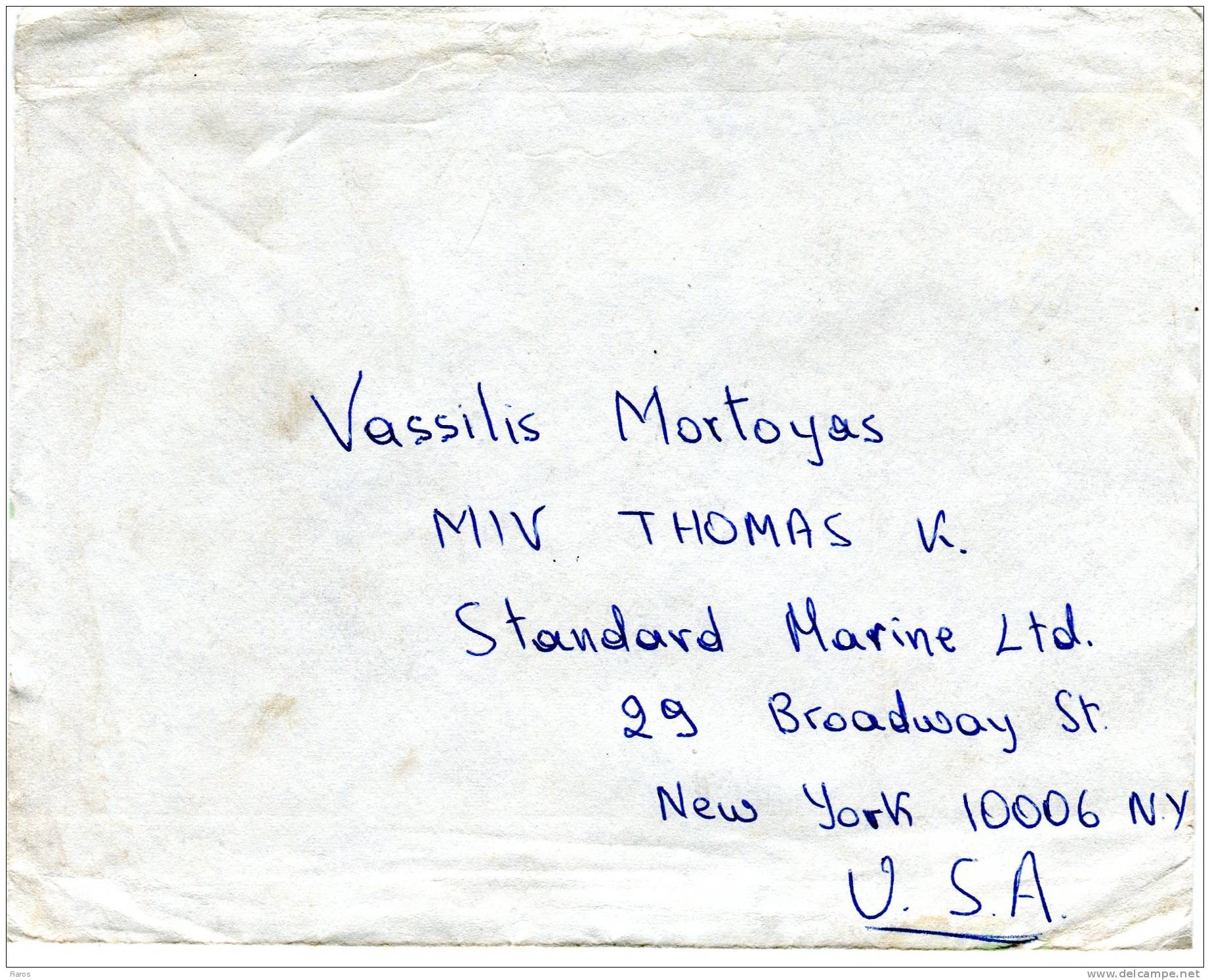 Greece- Cover Posted From Greece To U.S.A. (New York). -greeting Card Included- 1969 - Maximumkarten (MC)