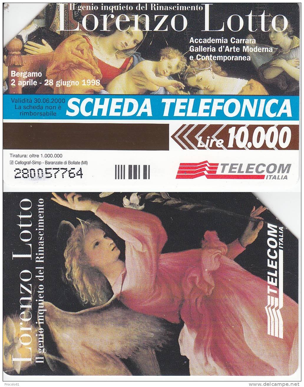 GOLDEN 801 LORENZO LOTTO 10.000 10000  Us. - Public Advertising