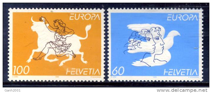 SUIZA SWITZERLAND / EUROPA CEPT 1995 PAZ Peace / Ga15 - 1995