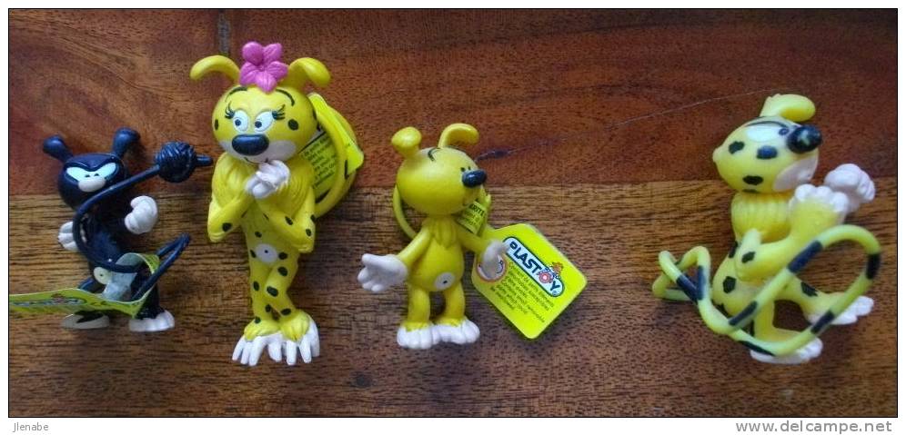 MARSUPILAMI LOT 4 FIGURINES PLASTOY - Figurine In Plastica