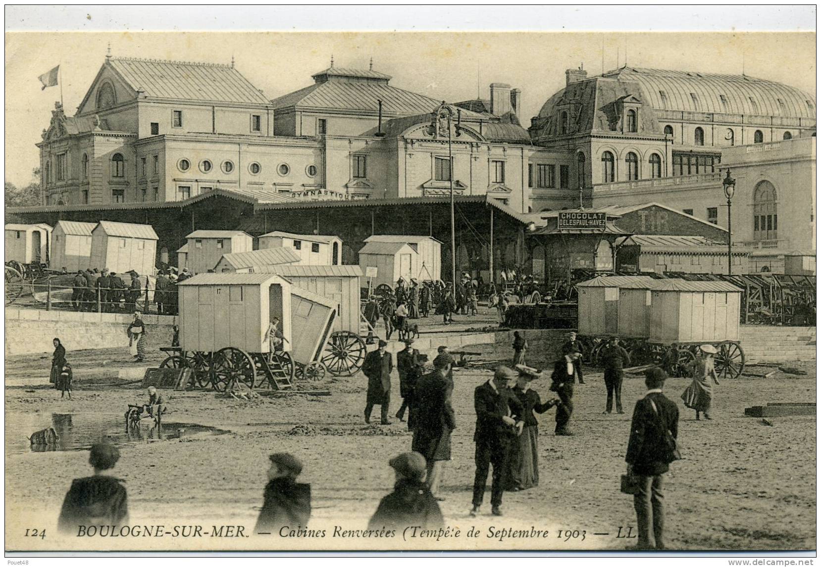 62 - BOULOGNE SUR MER - Cabines Renversées, Tempêtes Septembre 1903 - Boulogne Sur Mer