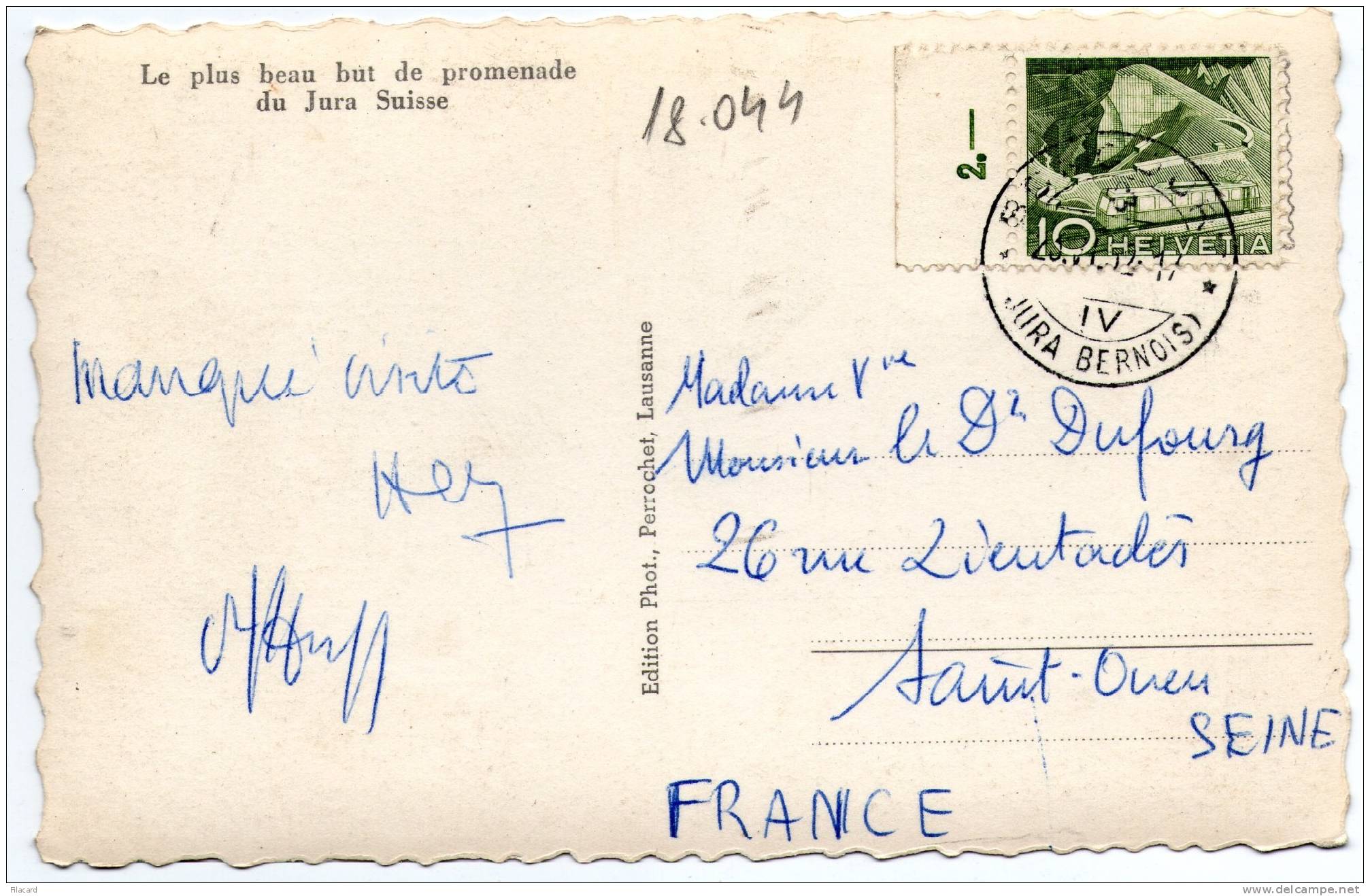 18044  Svizzera,  Grottes  De  Milandre, Boncourt,  Boudou De La  Fee  Arie,   VG  1952 - Boncourt