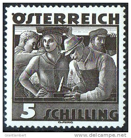 Austria 1934 Costumes 5s Black MH  SG 737 - Neufs