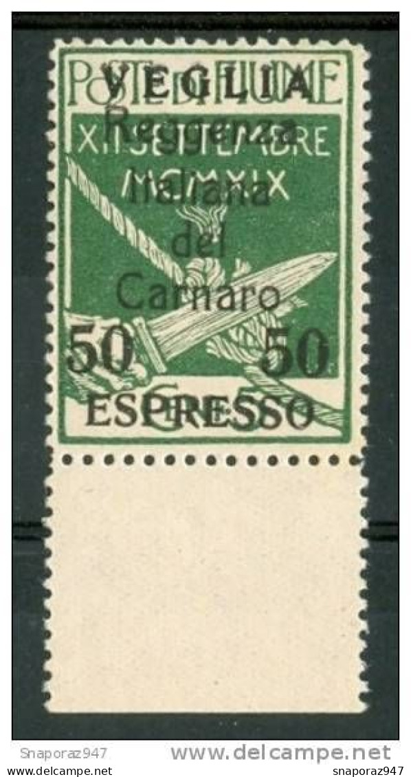 1920 Veglia Espresso Sas.2 Gomma Integra MNH** 2 Scans - Arbe & Veglia