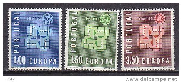 A1639 - PORTUGAL Yv N°888/90 ** EUROPA - Nuevos