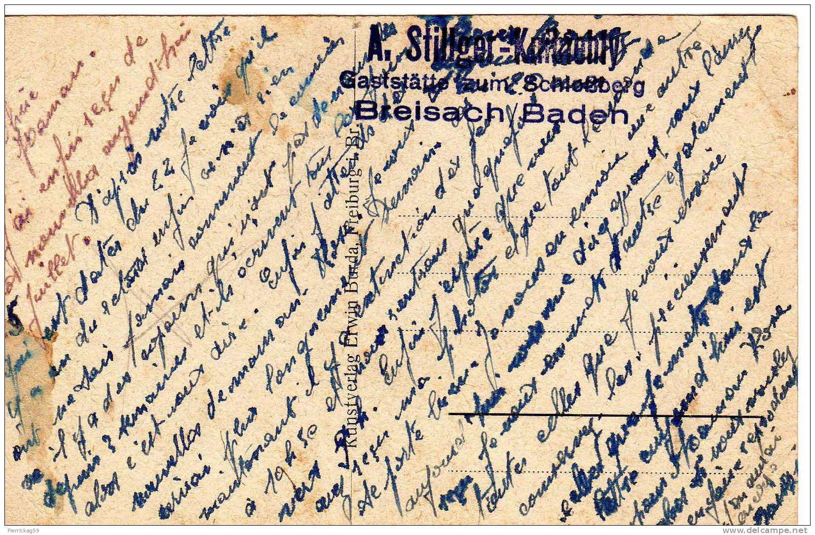 --VILLE- ALLEMAGNE - BREISACH BADER - Correspondance Soldat "JULIEN En 1947 "FREIBURG(7 Courriers) - Breisach
