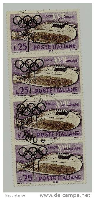 1960 - Italia 888 Olimpiadi Di Roma V61 - L Di Lire Difettosa, - Varietà E Curiosità