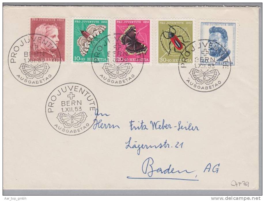 Schweiz 1953-12-01 Pro Juventute FDC - Storia Postale