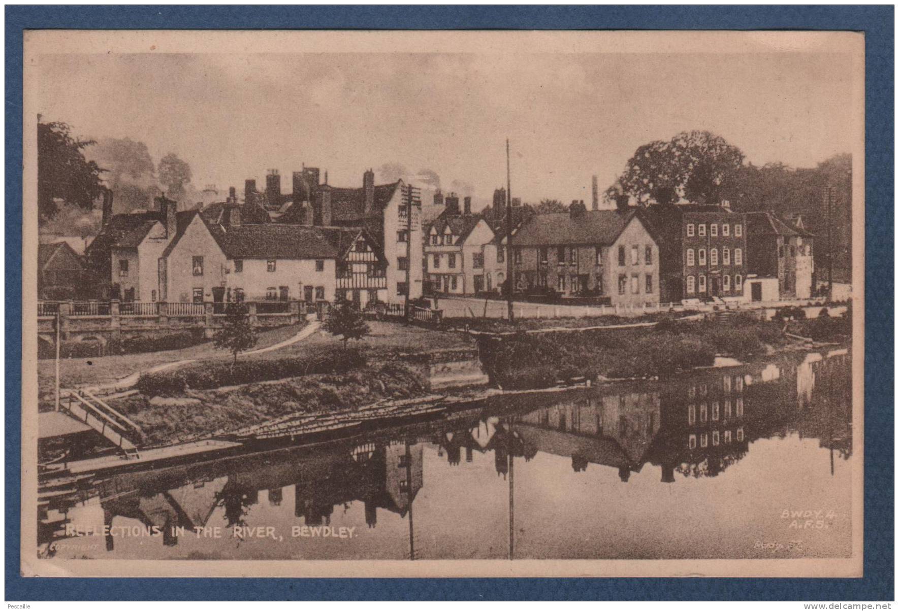 WORCESTERSHIRE - CP REFLECTIONS IN THE RIVER - BEWDLEY - BWDY 4 - A.F.5. - Sonstige & Ohne Zuordnung