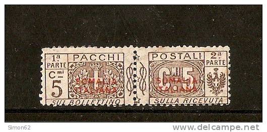 ITALIE Occupation De La Somalie Timbre Colis Postaux N* 25 Avec Surcharge Rouge Neuf - Somalie