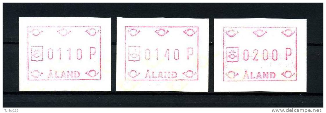 ALAND 1984 Distributeurs  N° 1a ** Complète Neufs = MNH Superbes Cor Postal Et Emblème Poste Musique Music - Aland