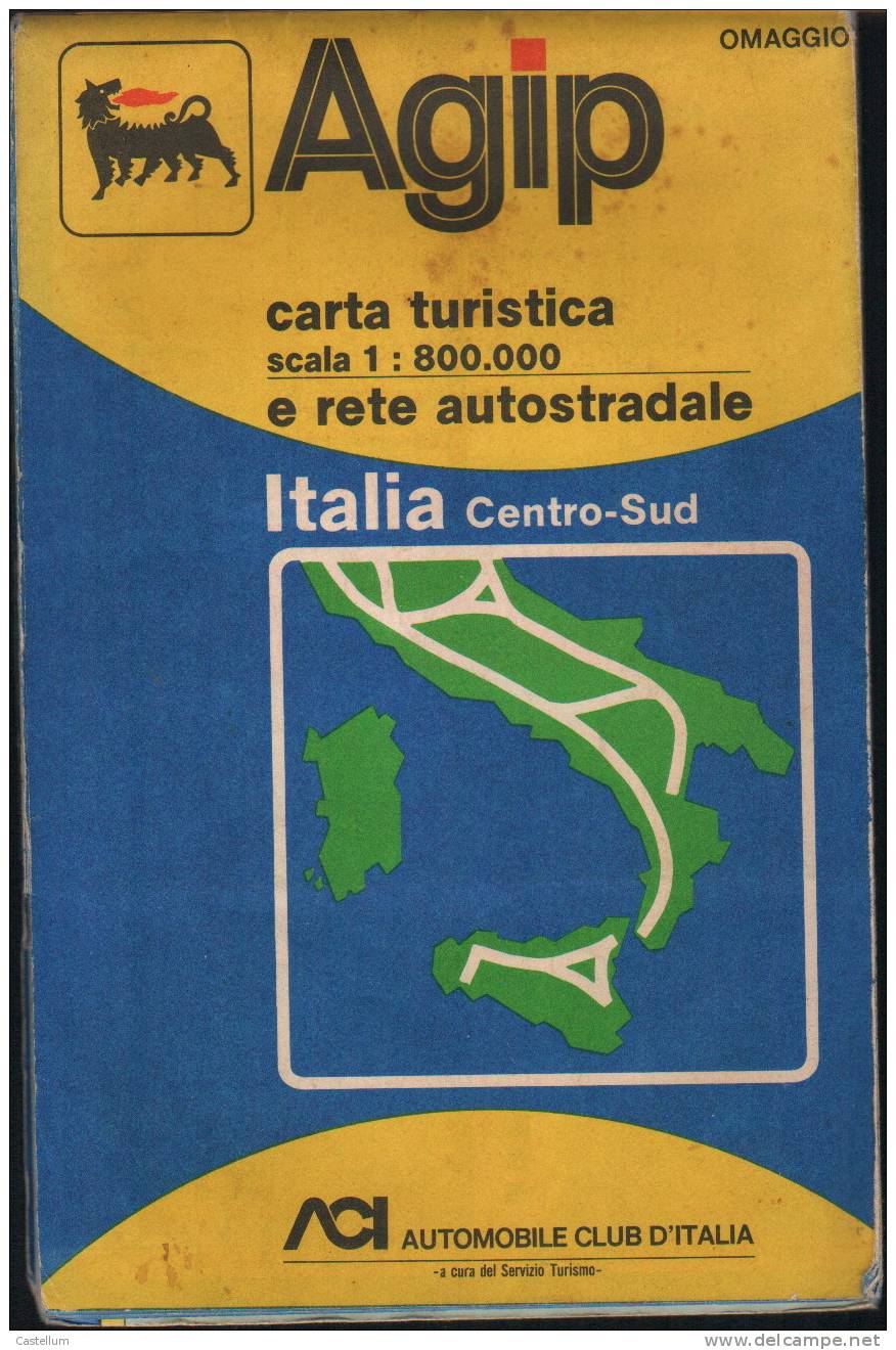 Carte Routiere Italie -AGIP - Callejero