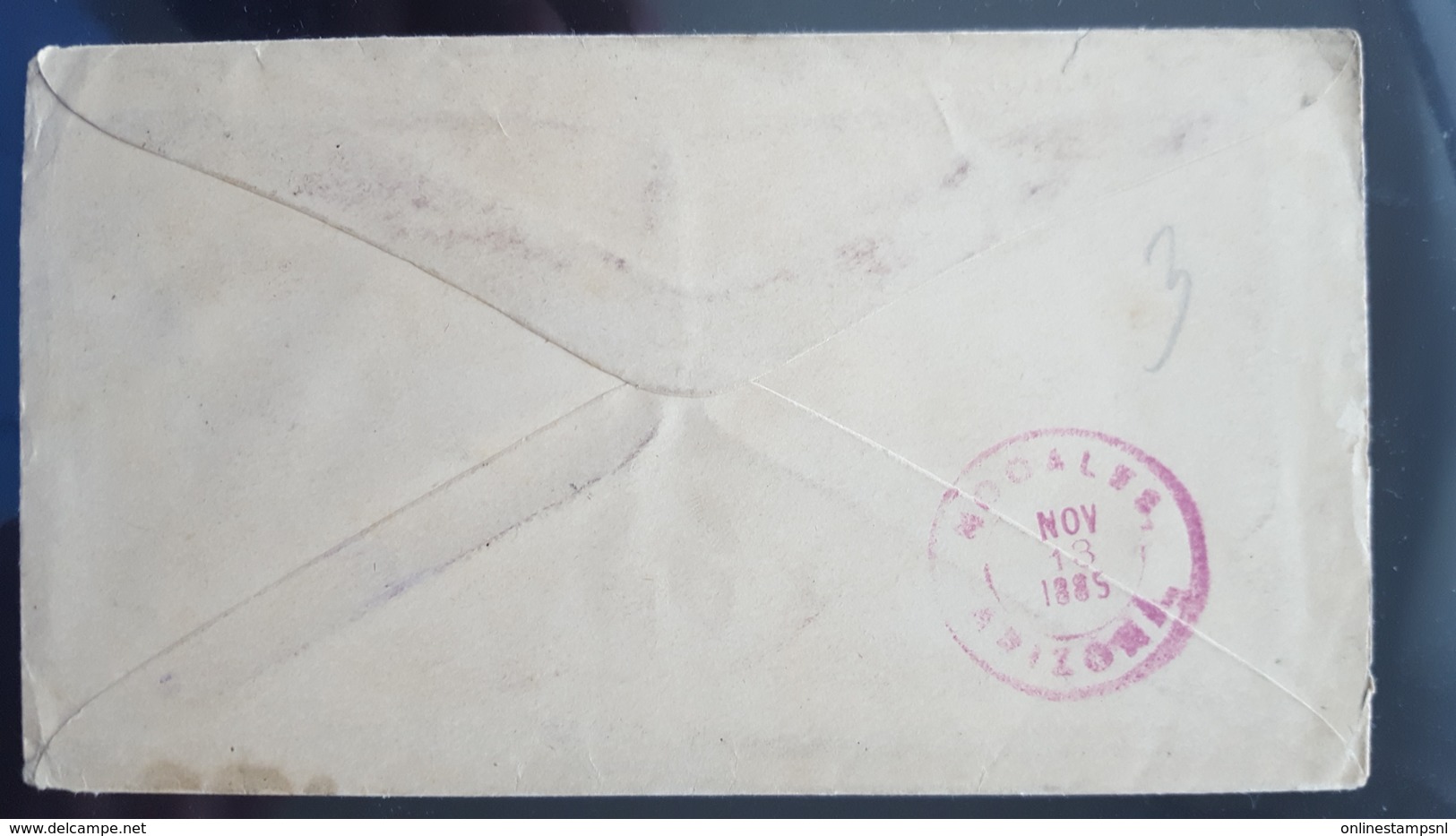 USA  1885 Cover From Kansas City To Mexico (Hermosillo), Strip Of 2 + 1 Separate Stamp  Of 2 Cent Brown - Brieven En Documenten
