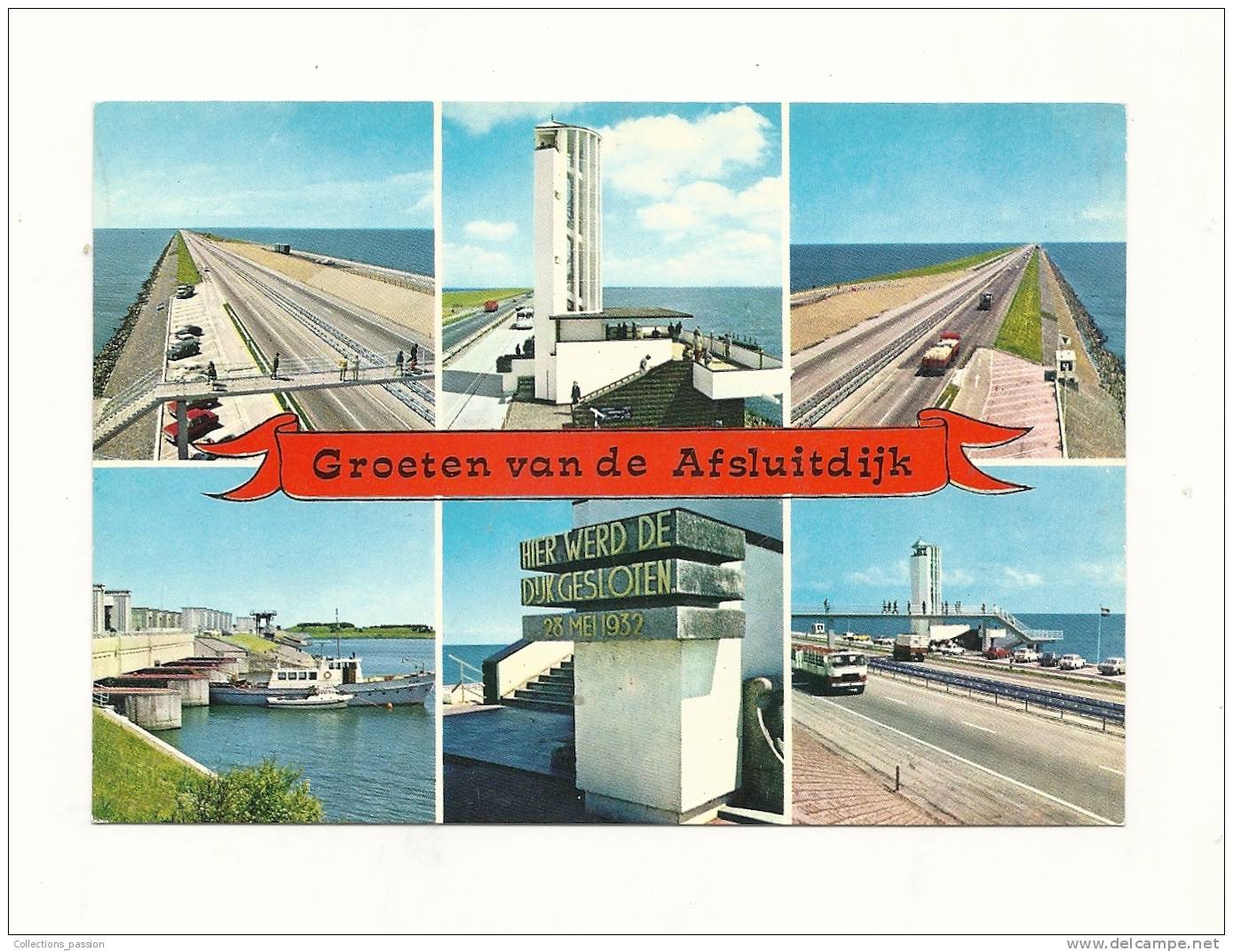 Cp, Pays-Bas, Groeten Van De Afsluitdijk, Multi-Vues - Den Oever (& Afsluitdijk)