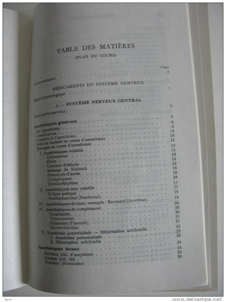 Manuel De Pharmacie Appliquée  2ème Année Etude Des Médicaments D.Malassis  B.Levrault  1970 - Über 18