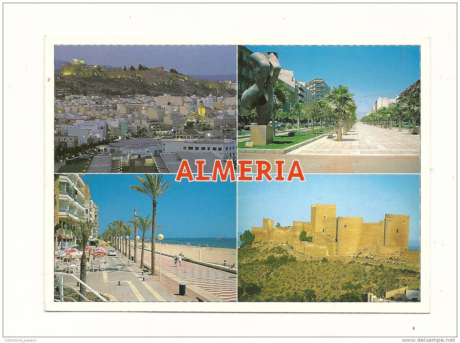 Cp, Espagne, Almeira, Multi-Vues, écrite - Almería