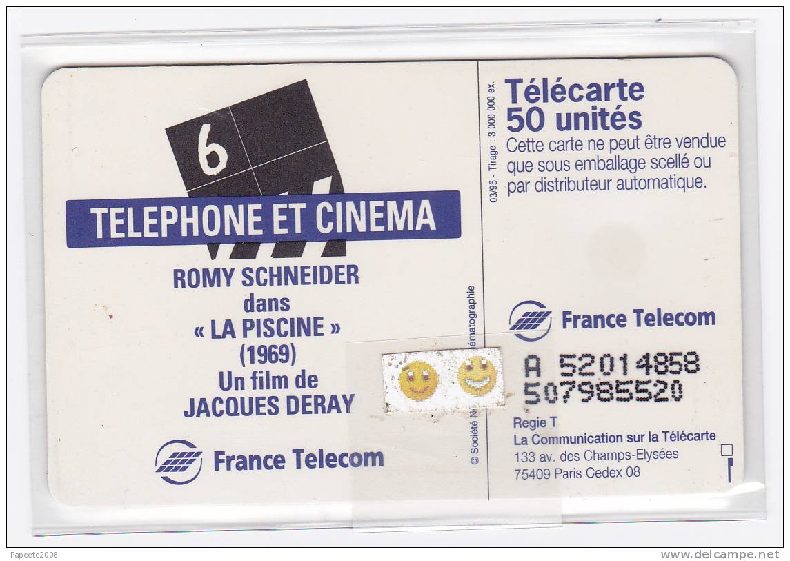 F543A / 1995 - Romy Schneider / Cinéma 6 - 50 U - SO5 - LUXE - 1995