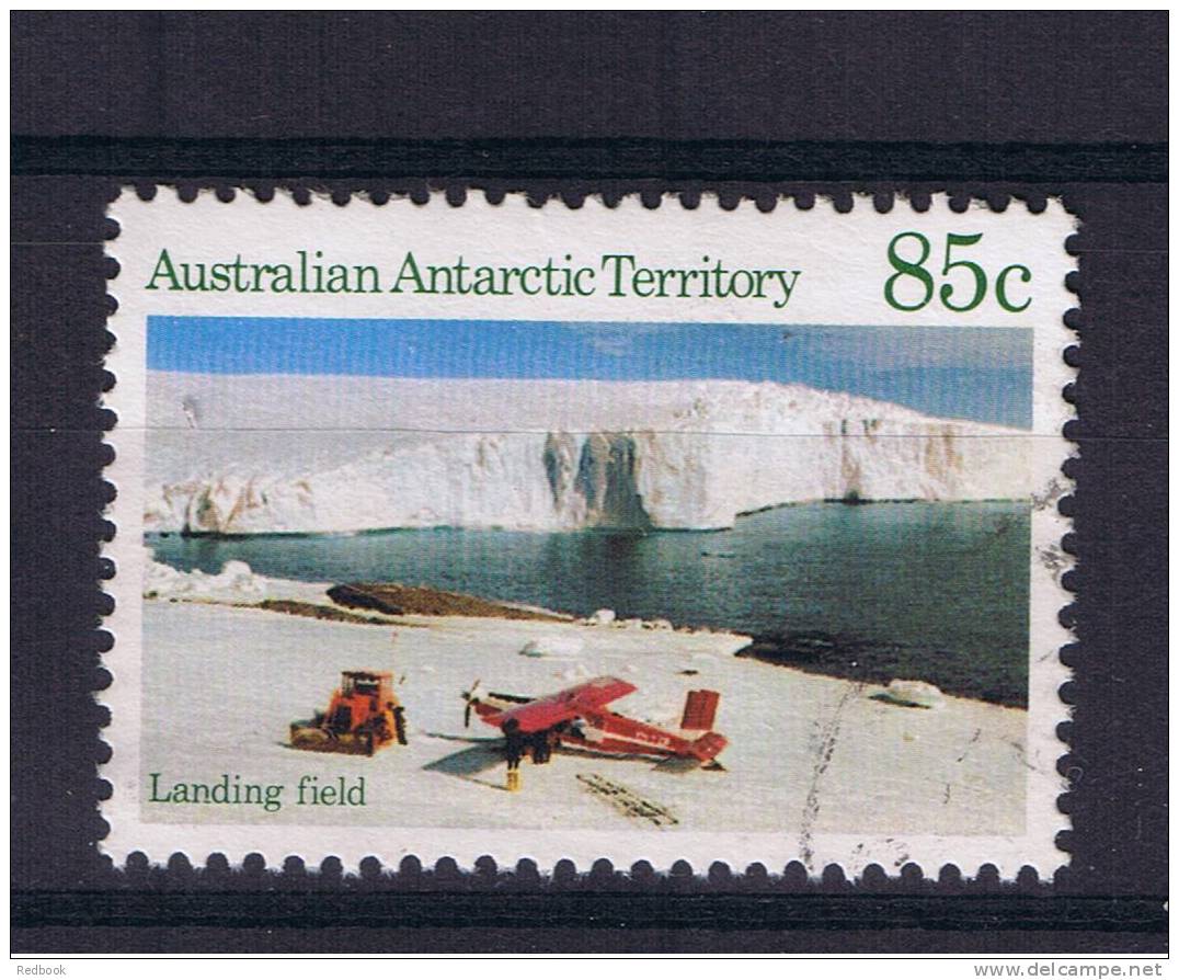 RB 738 - Australia Australian Antarctic Territory AAT 1984 - 85c Landing Strip &amp; Airplane - Fine Used Stamp - Other & Unclassified