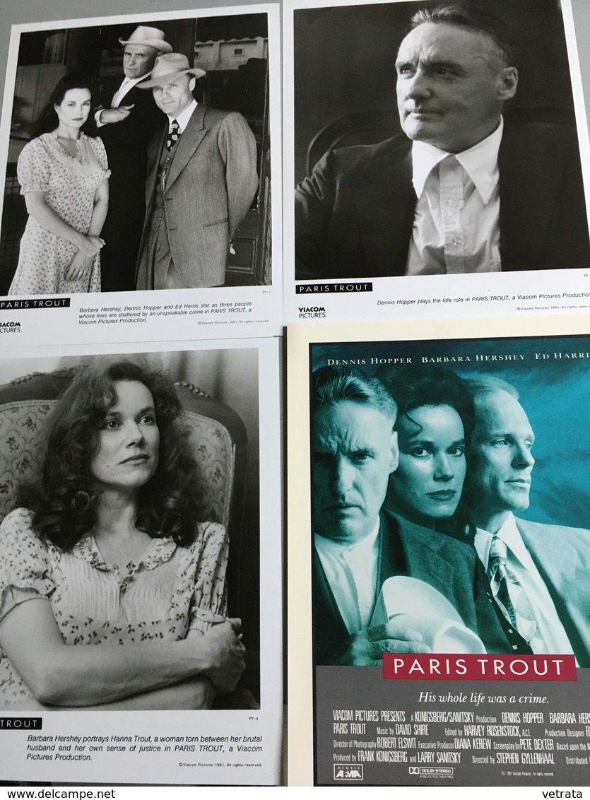 Dossier De Presse : Paris Trout, Film De Stephen Gyllenhaal  avec 3 Photos N&B, 25x20 Cm,  15 Feuillets Texte En Anglais - Altri & Non Classificati