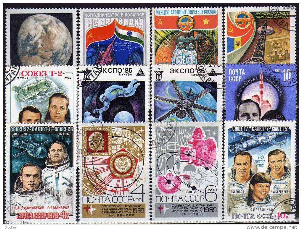 Tag Der Kosmonautik Raumfahrt Erde Satellit Kosmos Sowjetunion Heft 1/90 O 50€ Raumschiff Space Set From USSR CCCP SU - Lots & Kiloware (mixtures) - Min. 1000 Stamps
