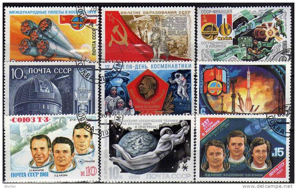 Tag Der Kosmonautik Raumfahrt Erde Satellit Kosmos Sowjetunion Heft 1/90 O 50€ Raumschiff Space Set From USSR CCCP SU - Lots & Kiloware (mixtures) - Min. 1000 Stamps