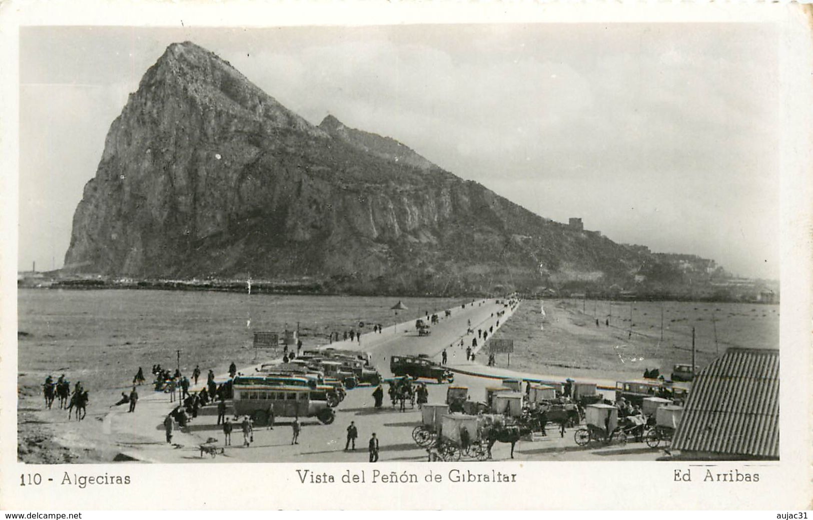 Espagne - Spain - Espana - Autobus - Andalucia - Cadiz - Algeciras - Vista Del Penon De Gibraltar - Bon état Général - Cádiz