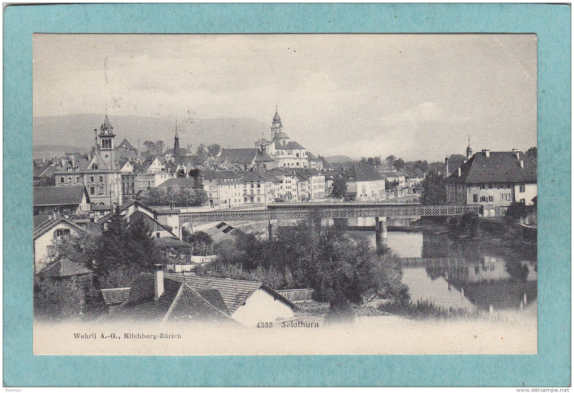 SOLOTHURN - (  SOLEURE )    -   ( Vue Générale  )  -  1908  -  TRES  BELLE CARTE    - - Soleure