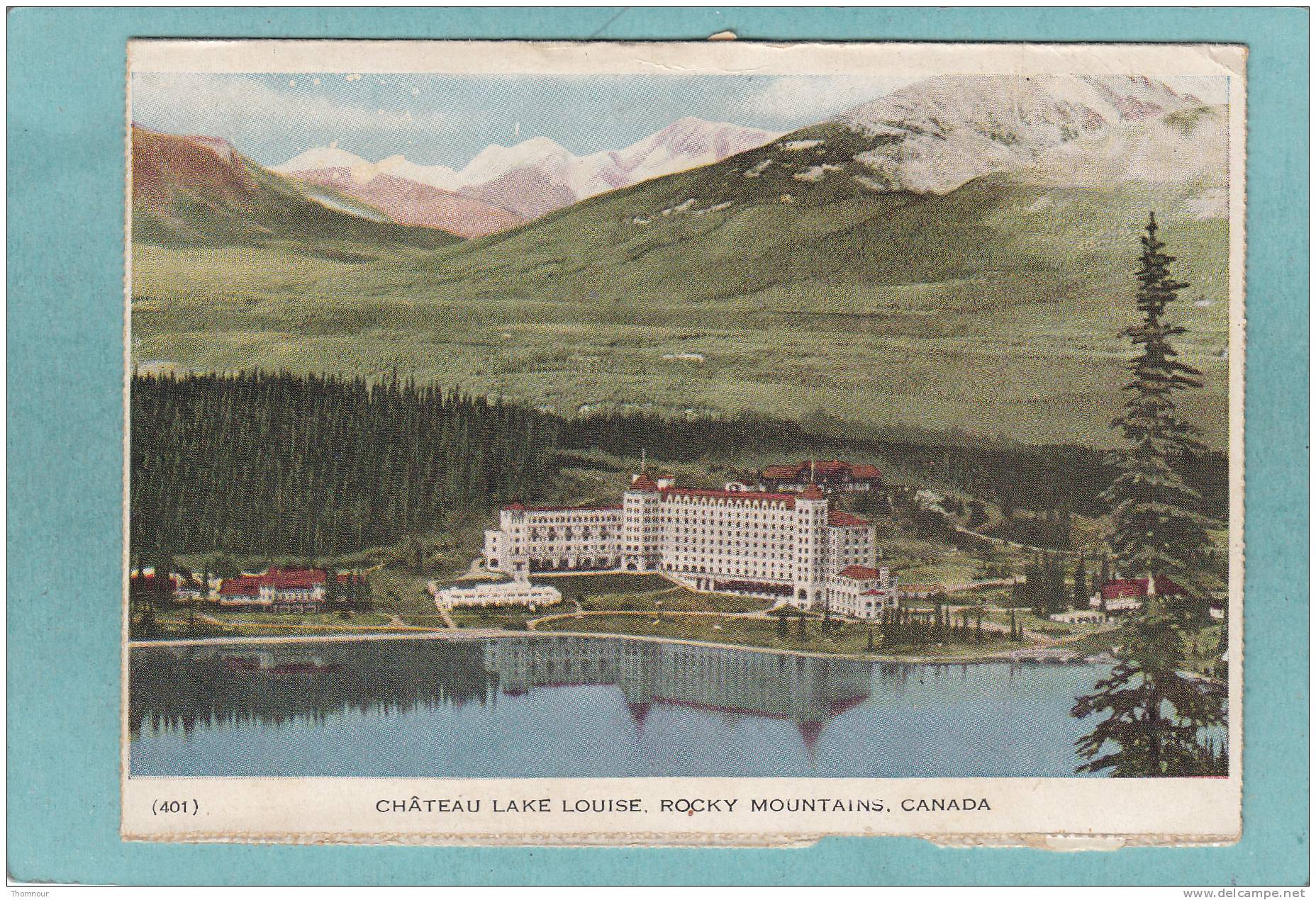 CHATEAU LAKE LOUISE .  ROCKY MOUNTAINS.  - 1949  -  CARTE LETTRE - Lake Louise