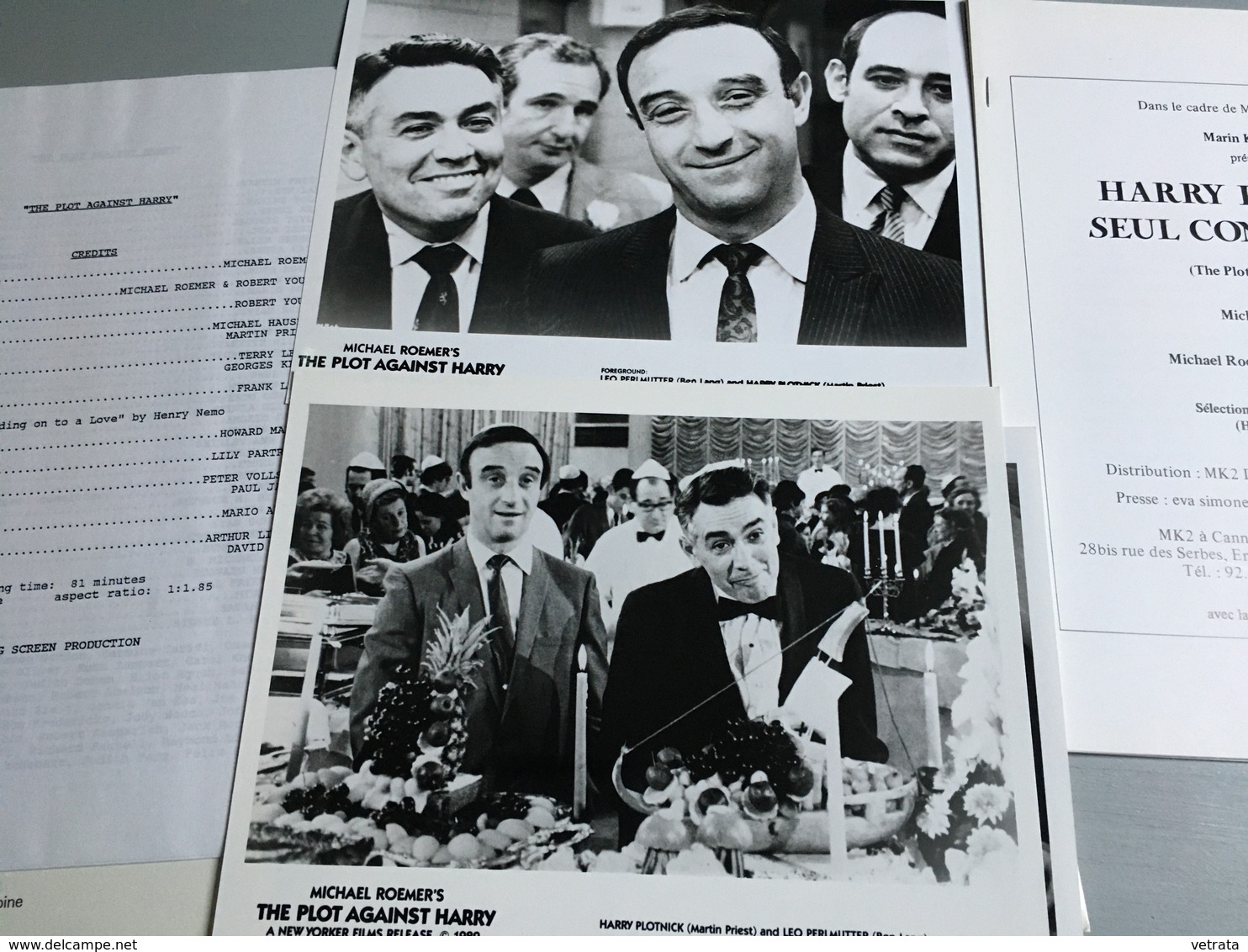 Dossier De Presse : Harry Plotnick, Seul Contre Tous, Film De M. Roemer : Cannes 1990, (texte Français-anglais, Avec 3 P - Magazines